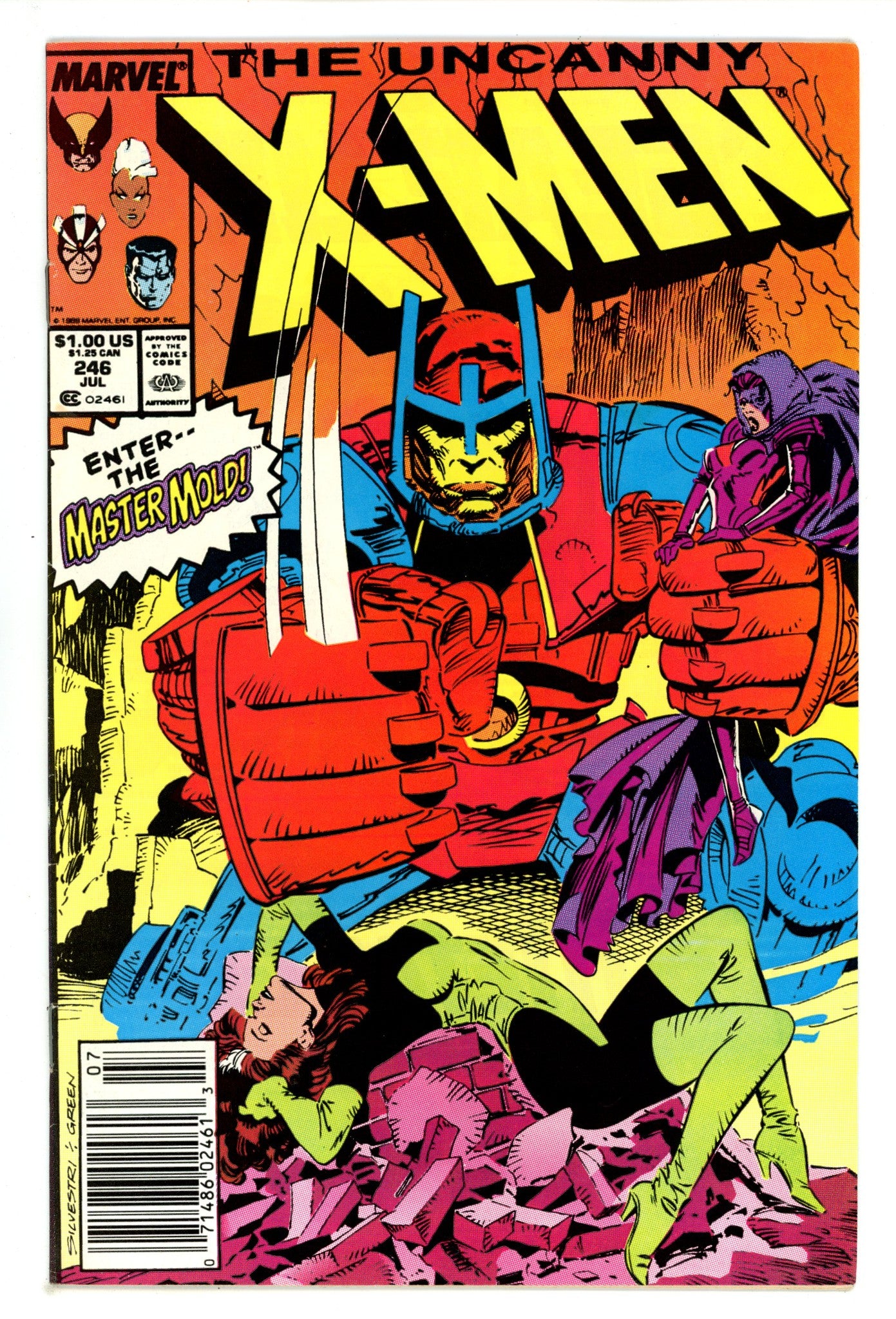 The Uncanny X-Men Vol 1 246 Mid Grade (1989) Newsstand 