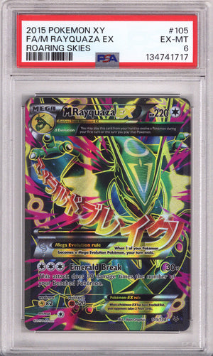 Pokemon Xy Roaring Skies Full Art/M Rayquaza Ex PSA Excellent-Mint 6 (2015)