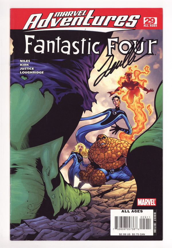 Marvel Adventures Fantastic Four 29 Mid Grade (2007) Signed x1 Cover Leonard Kirk