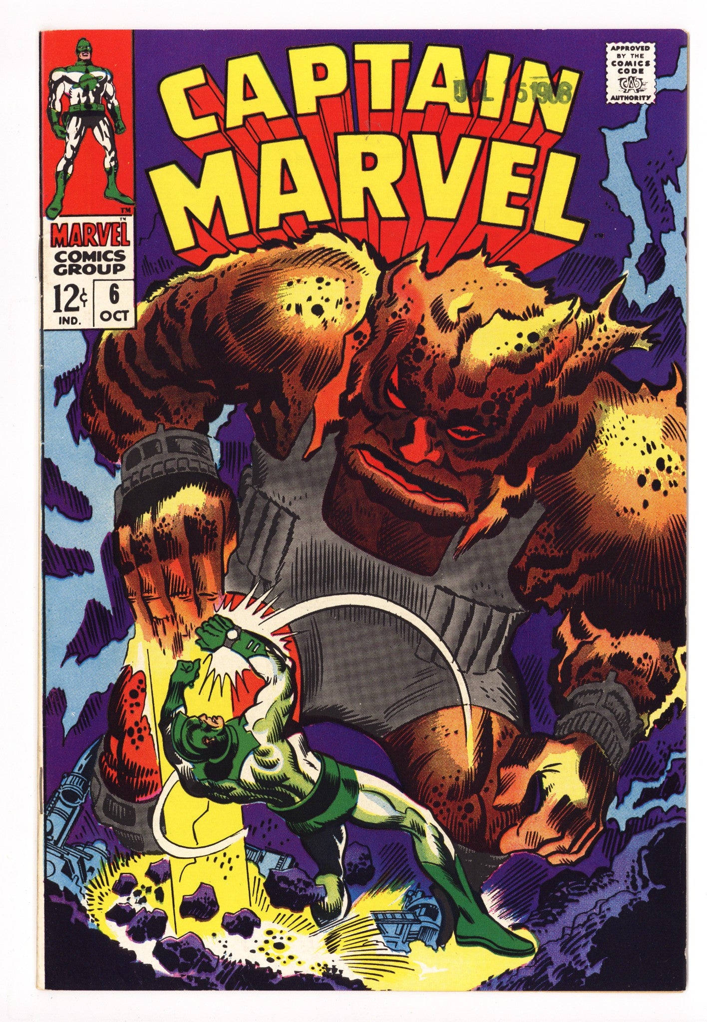 Captain Marvel Vol 1 6 VF/NM (9.0) (1968) 