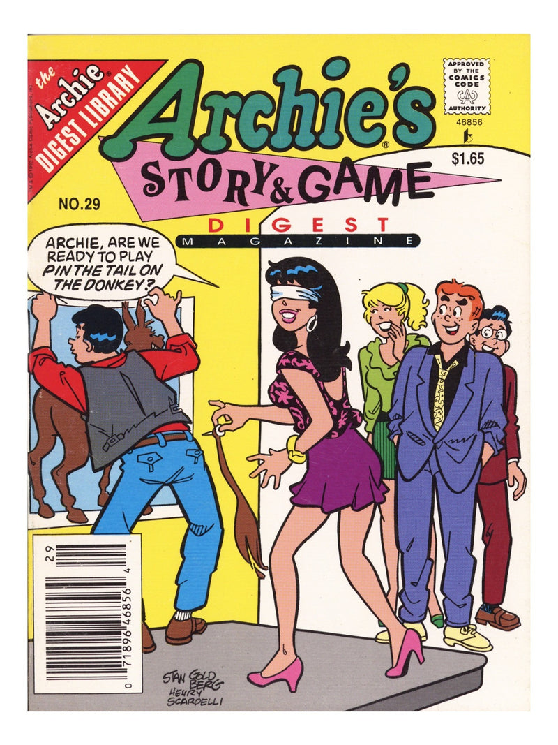 Archie's Story & Game Digest Magazine 29 Mid Grade (1993) Canadian Price Variant 