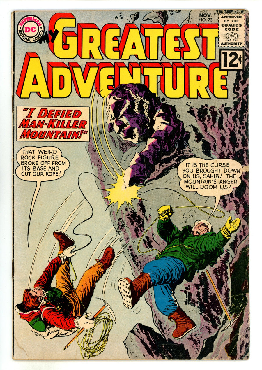 My Greatest Adventure Vol 1 73 VG- (3.5) Interior Cover Tape (1962) 