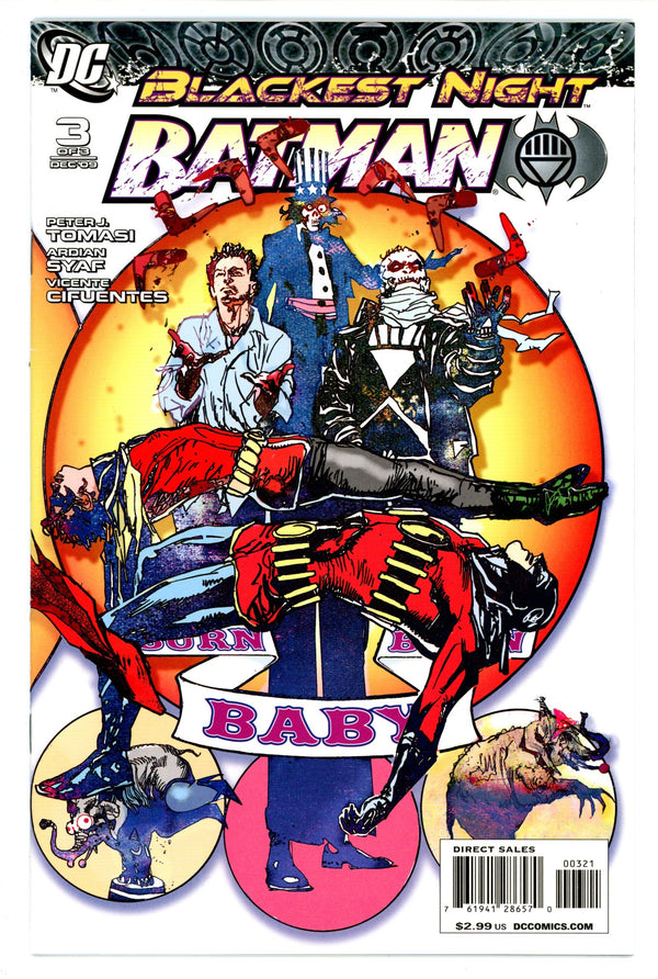 Blackest Night: Batman 3 VF/NM (9.0) (2009) Sienkiewicz Variant