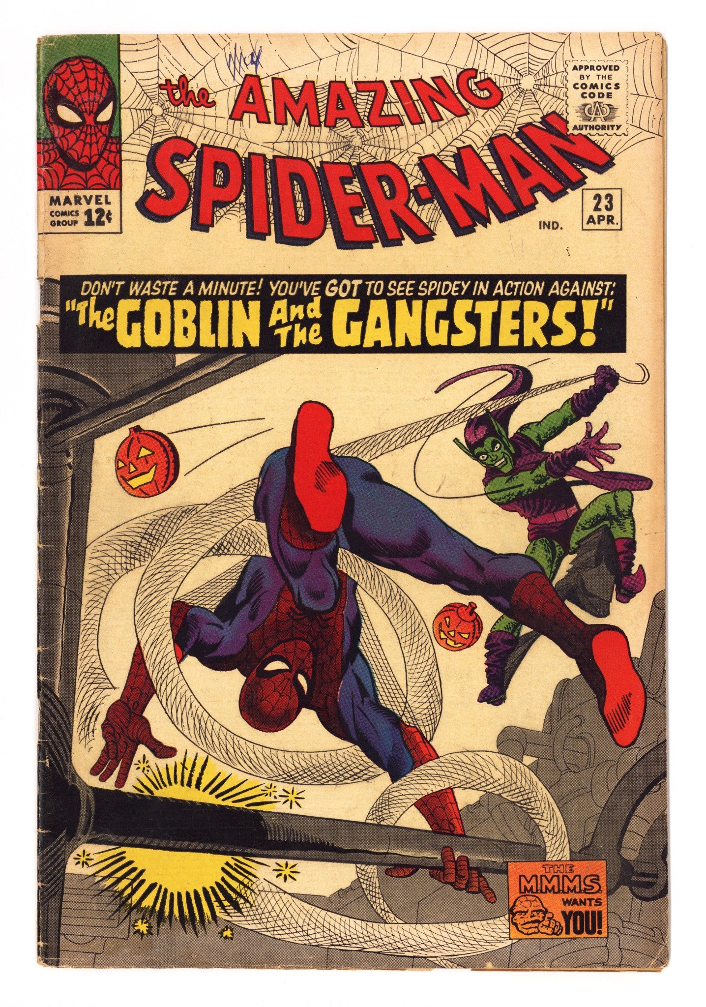 The Amazing Spider-Man Vol 1 23 VG (4.0) Pin Up Missing (1965) 