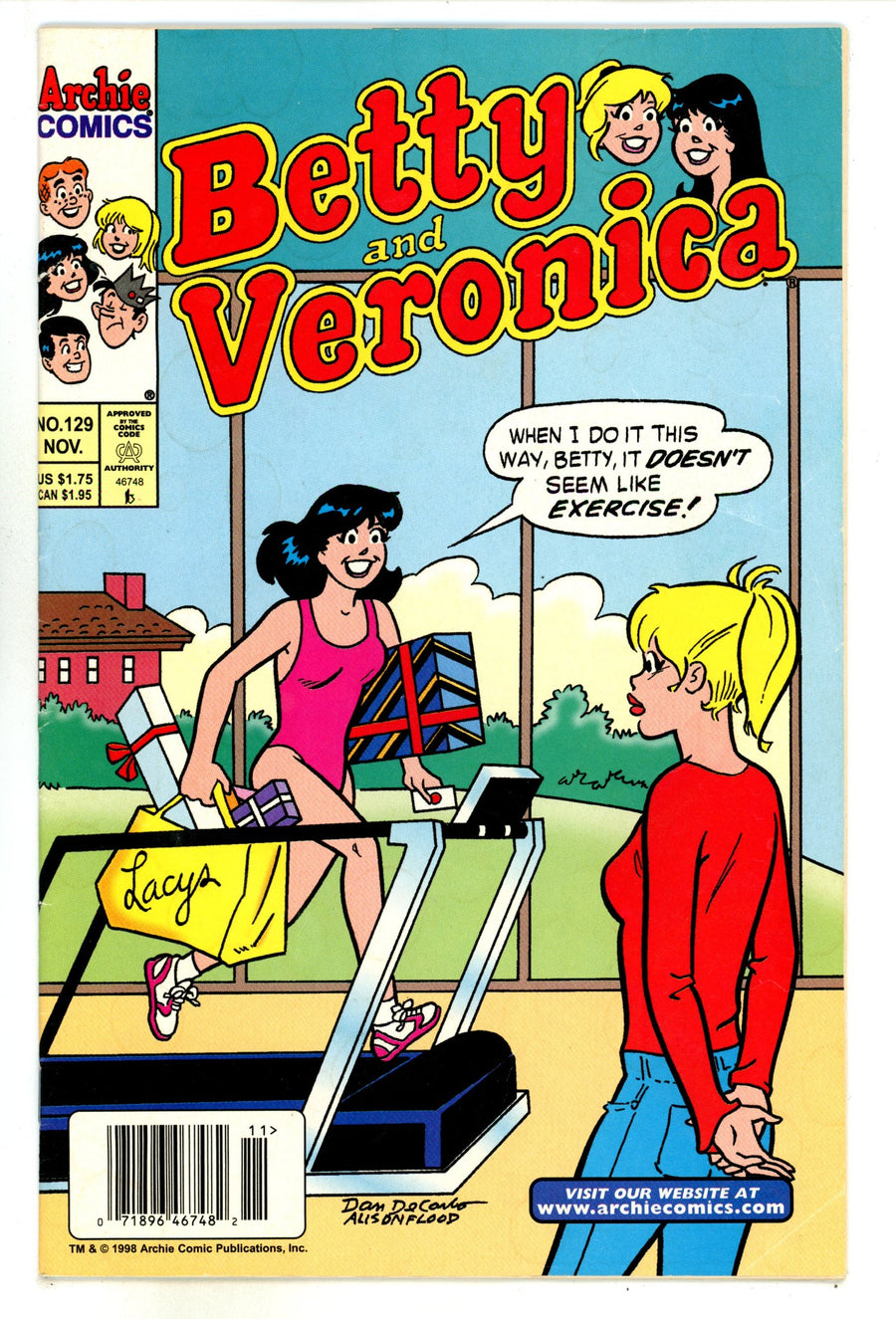 Betty and Veronica Vol 1 129 Very Low Grade (1998) Newsstand 