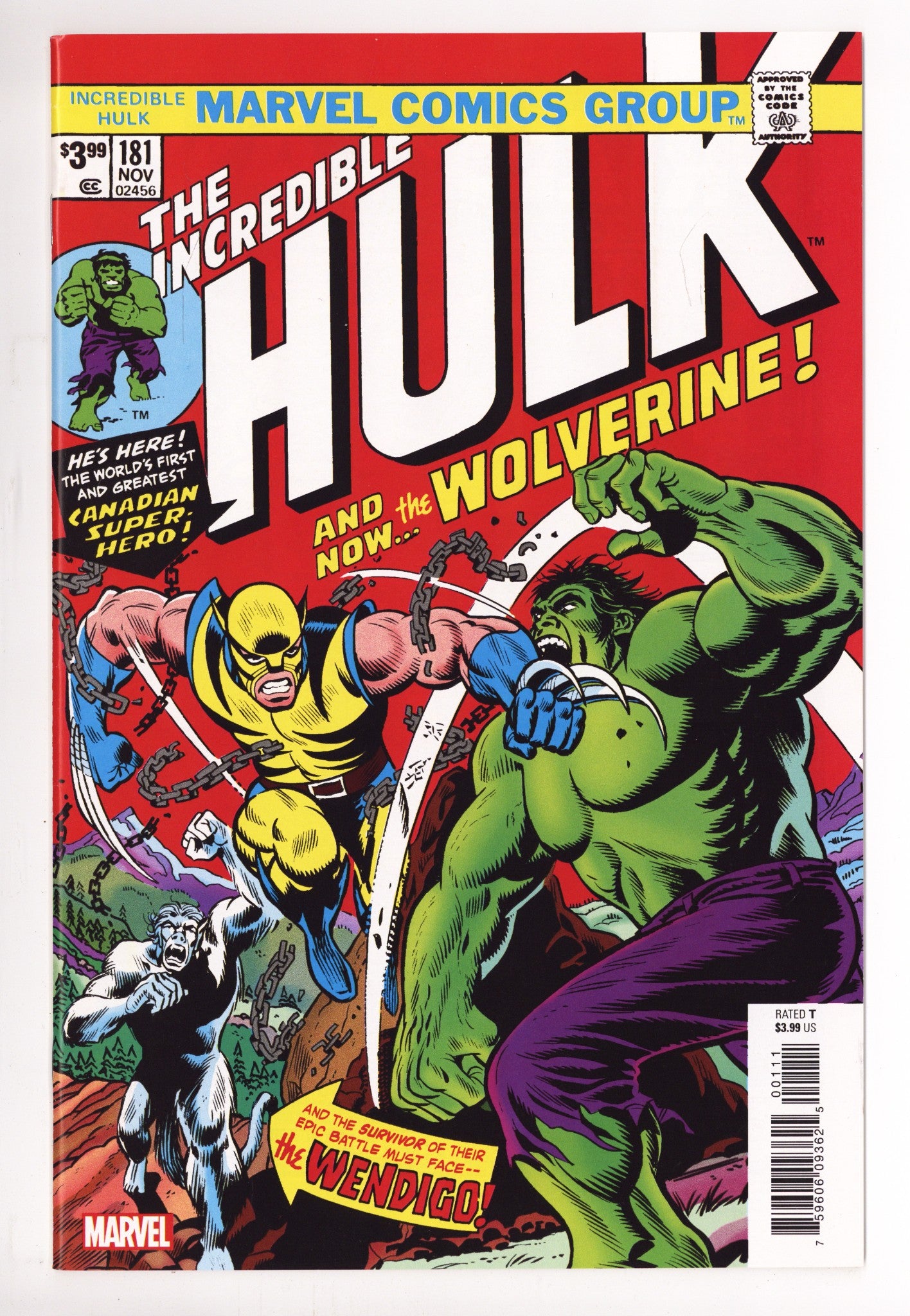 Incredible Hulk No. 181 Facsimile Edition [nn] High Grade (2019) 