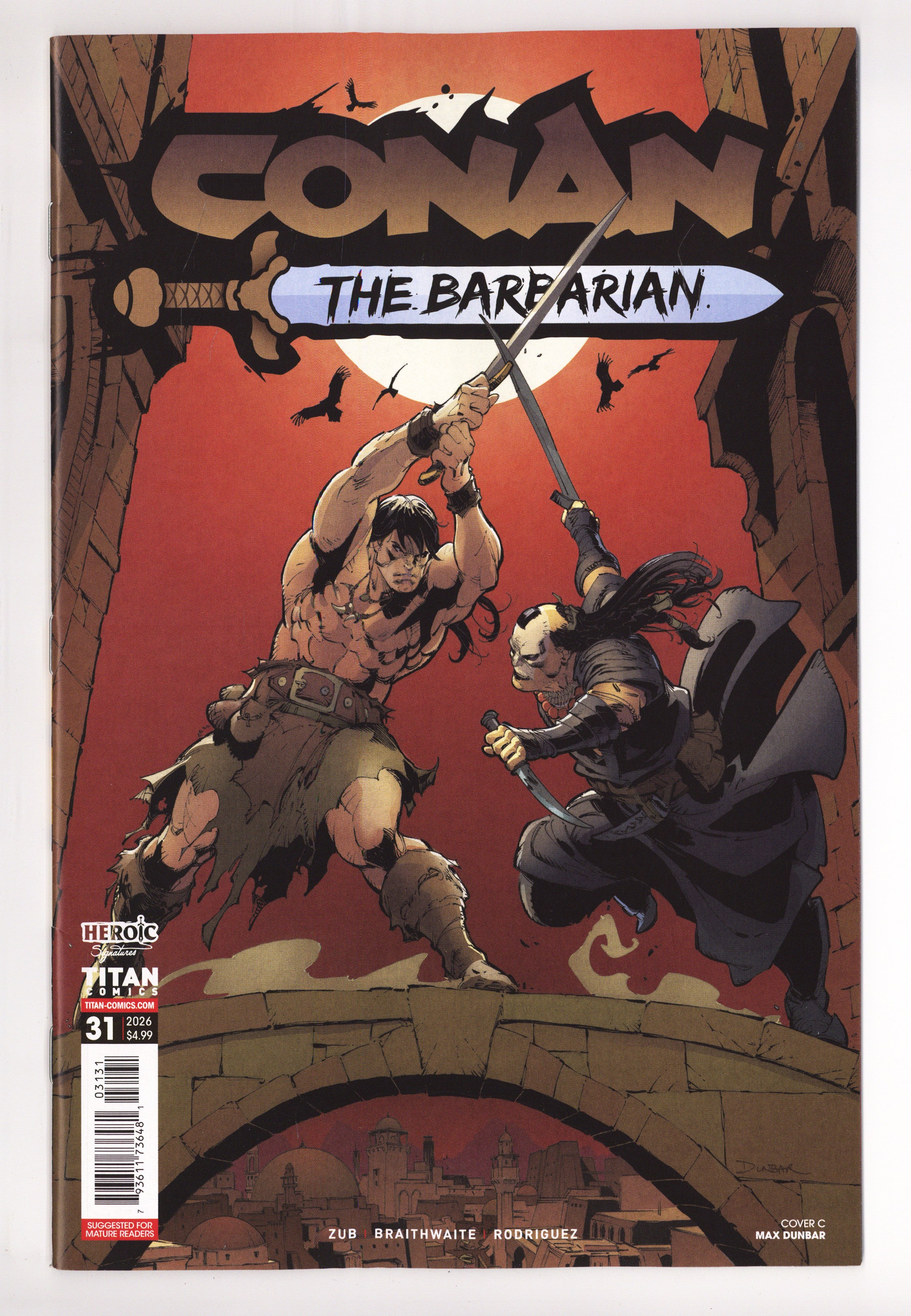 Conan The Barbarian 31 Dunbar Variant (2026)