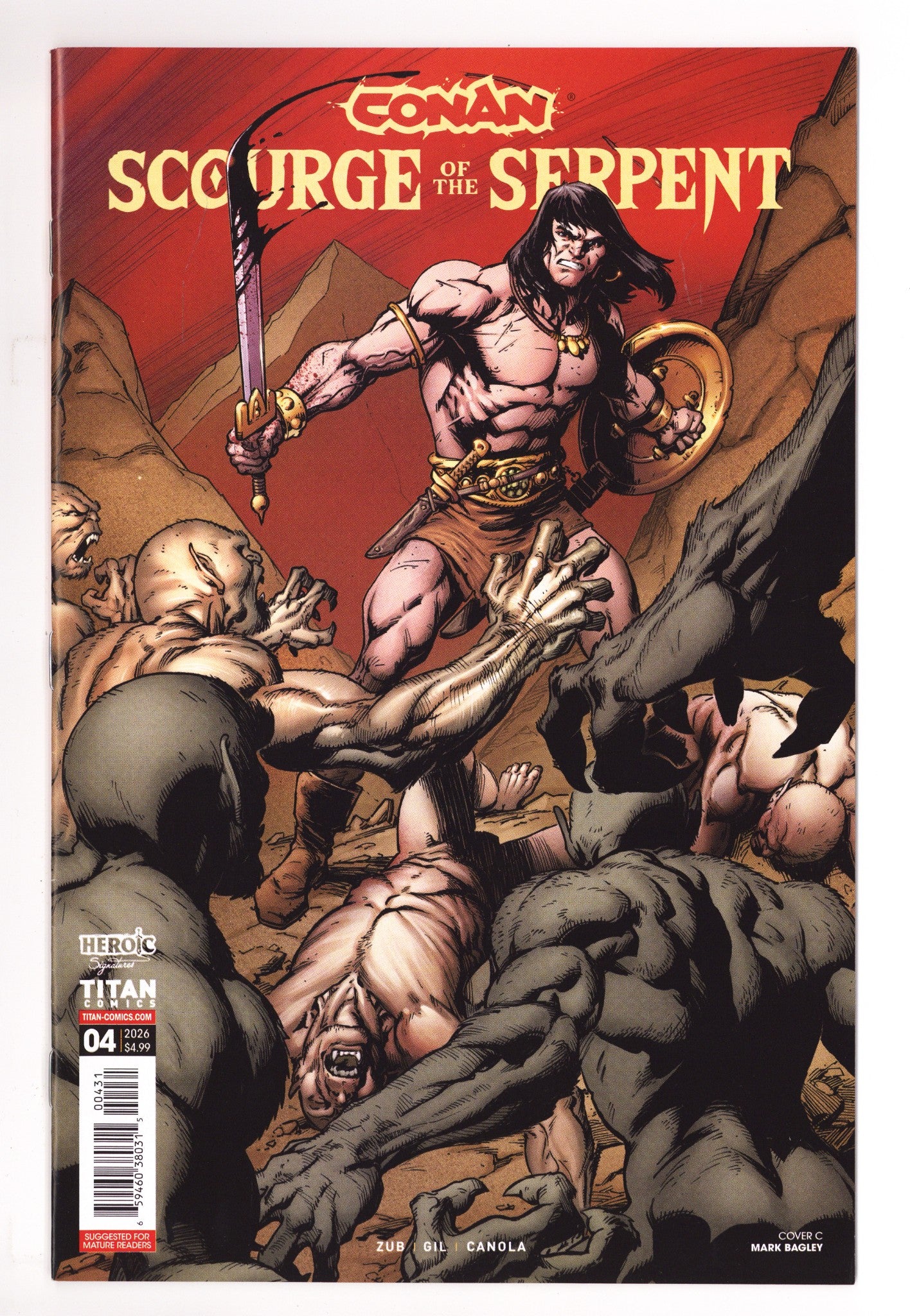 Conan The Barbarian Scourge Of The Serpent 4 Bagley Variant (2025)