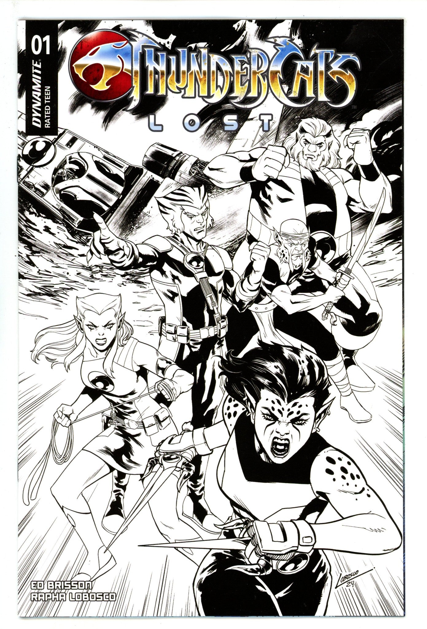 Thundercats Lost 1 Lobosco B&W Incentive Variant (2025)