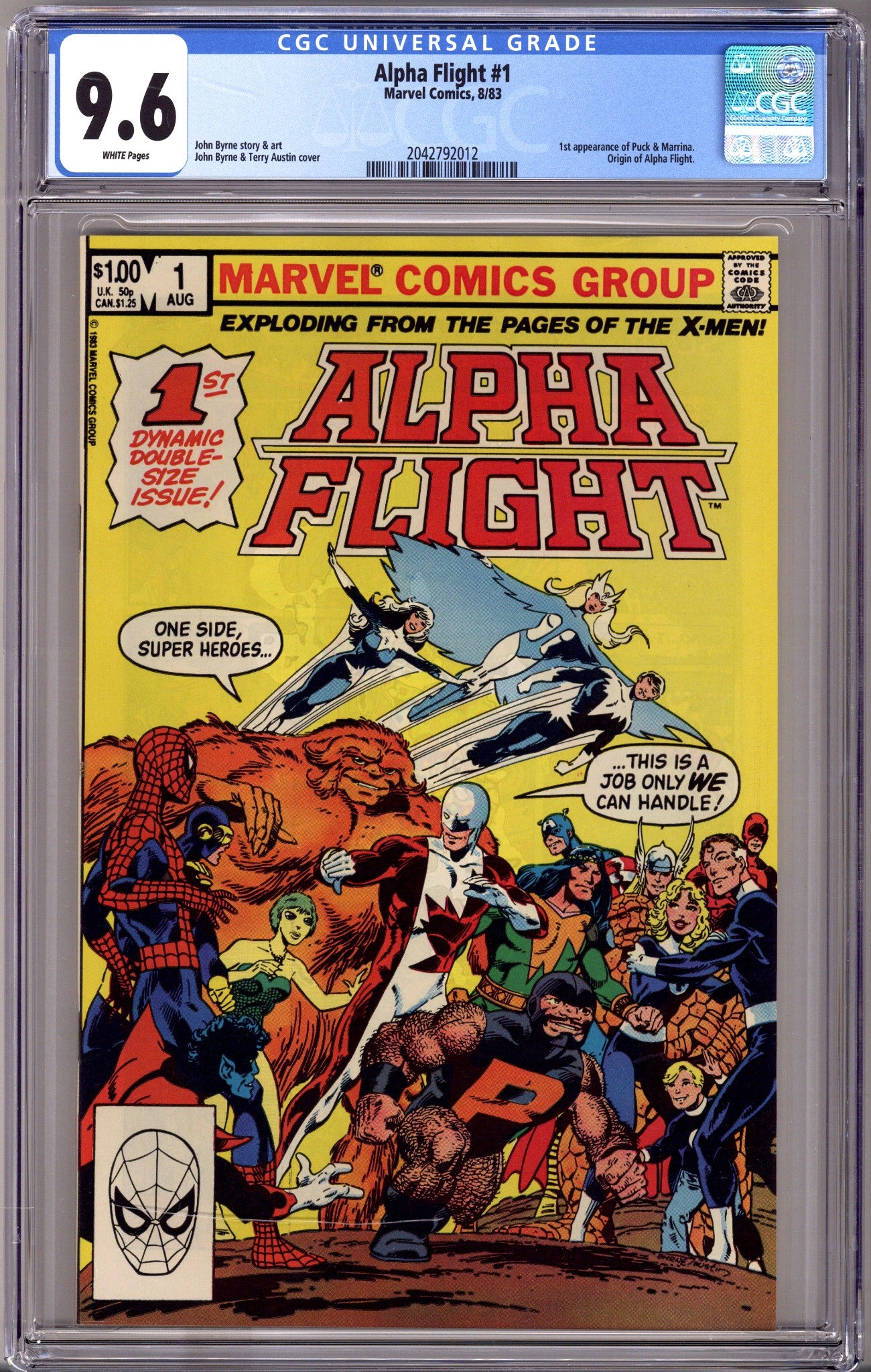 Alpha Flight Vol 1 1 CGC 9.6 (NM+) (1983) 