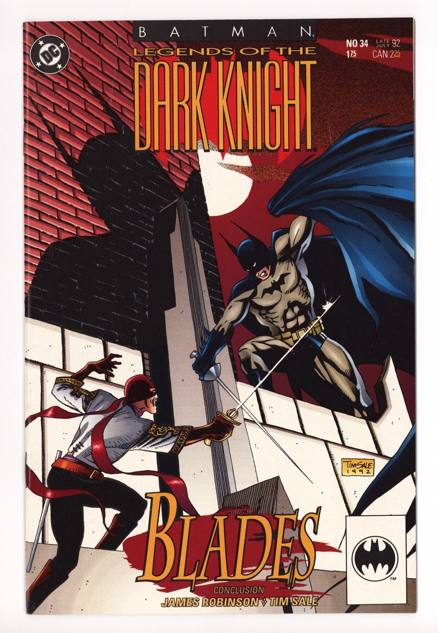 Legends of the Dark Knight 34 High Grade (1992) 