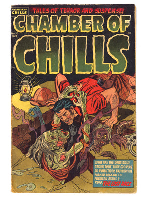 Chamber of Chills Magazine 13 VG+ (4.5) Colour Touch (1952)