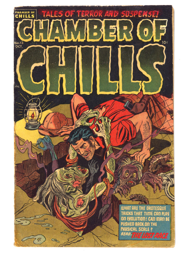 Chamber of Chills Magazine 13 VG+ (4.5) Colour Touch (1952)
