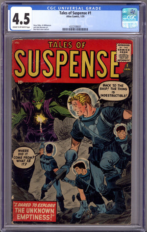 Tales of Suspense Vol 1 1 CGC 4.5 (VG+) (1959)