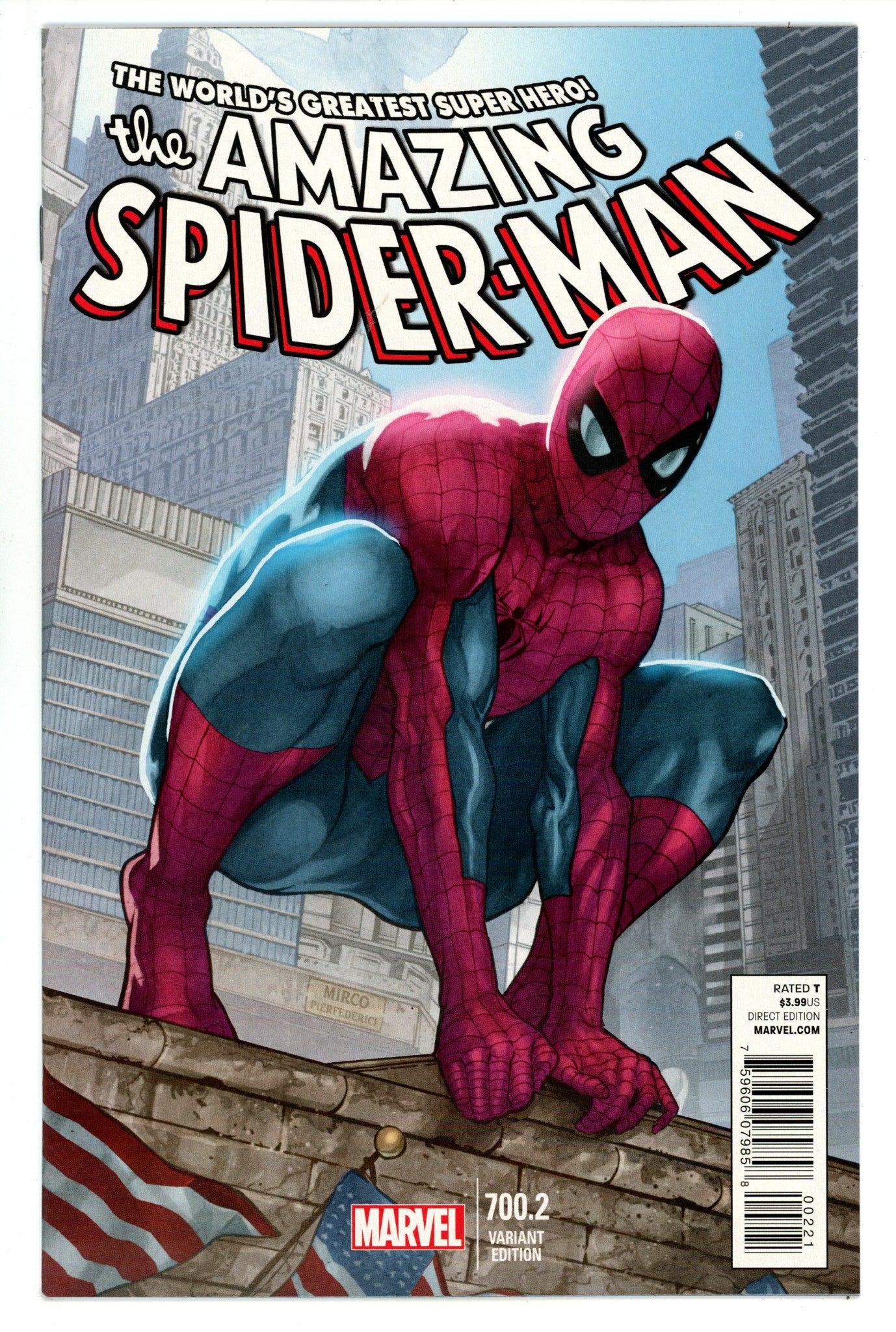 The Amazing Spider-Man Vol 2 700.2 VF/NM (9.0) (2014) Pierfederici Variant 