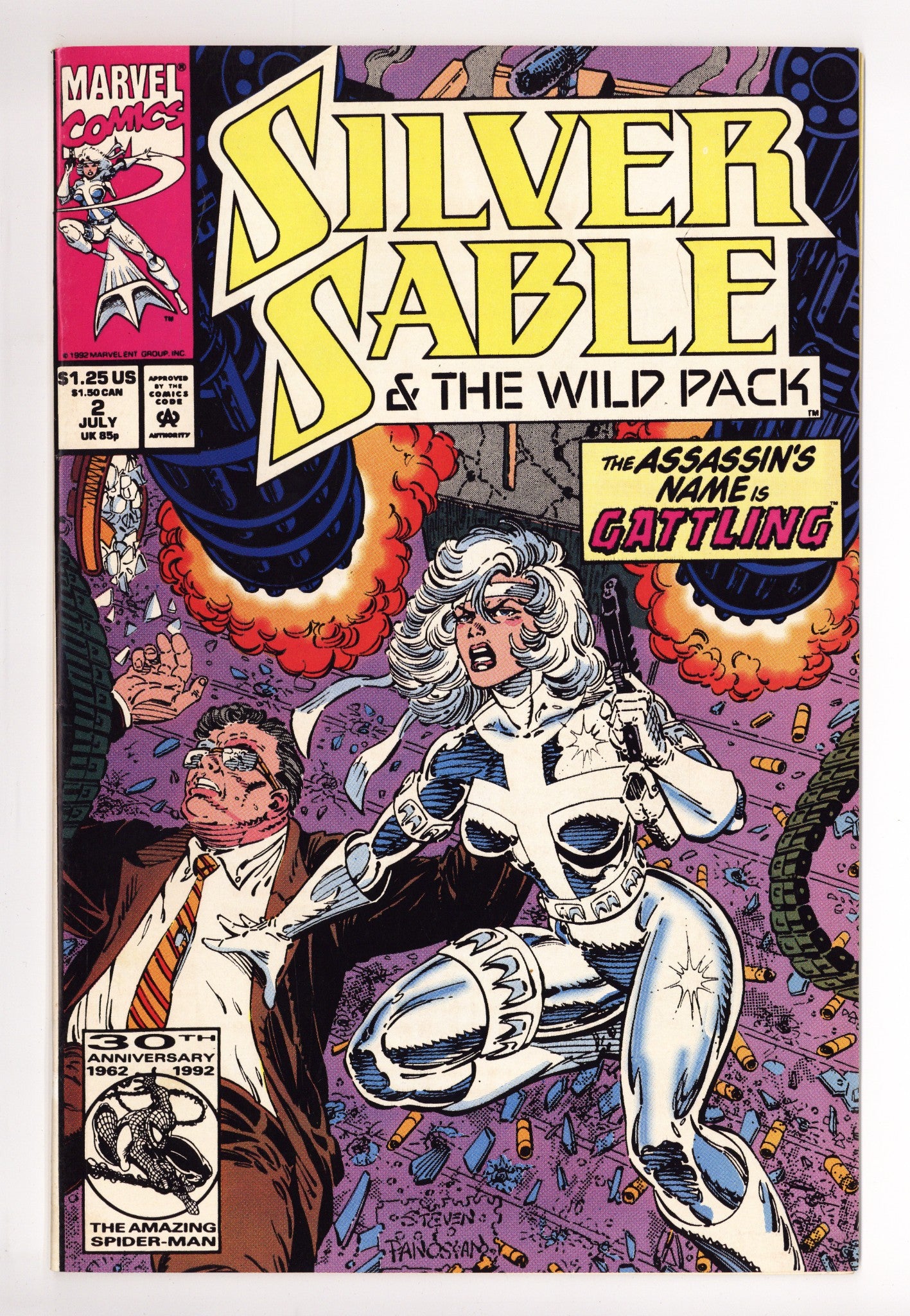 Silver Sable and the Wild Pack 2 High Grade (1992) 