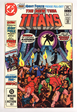 The New Teen Titans Vol 1 21  High Grade   (1982)