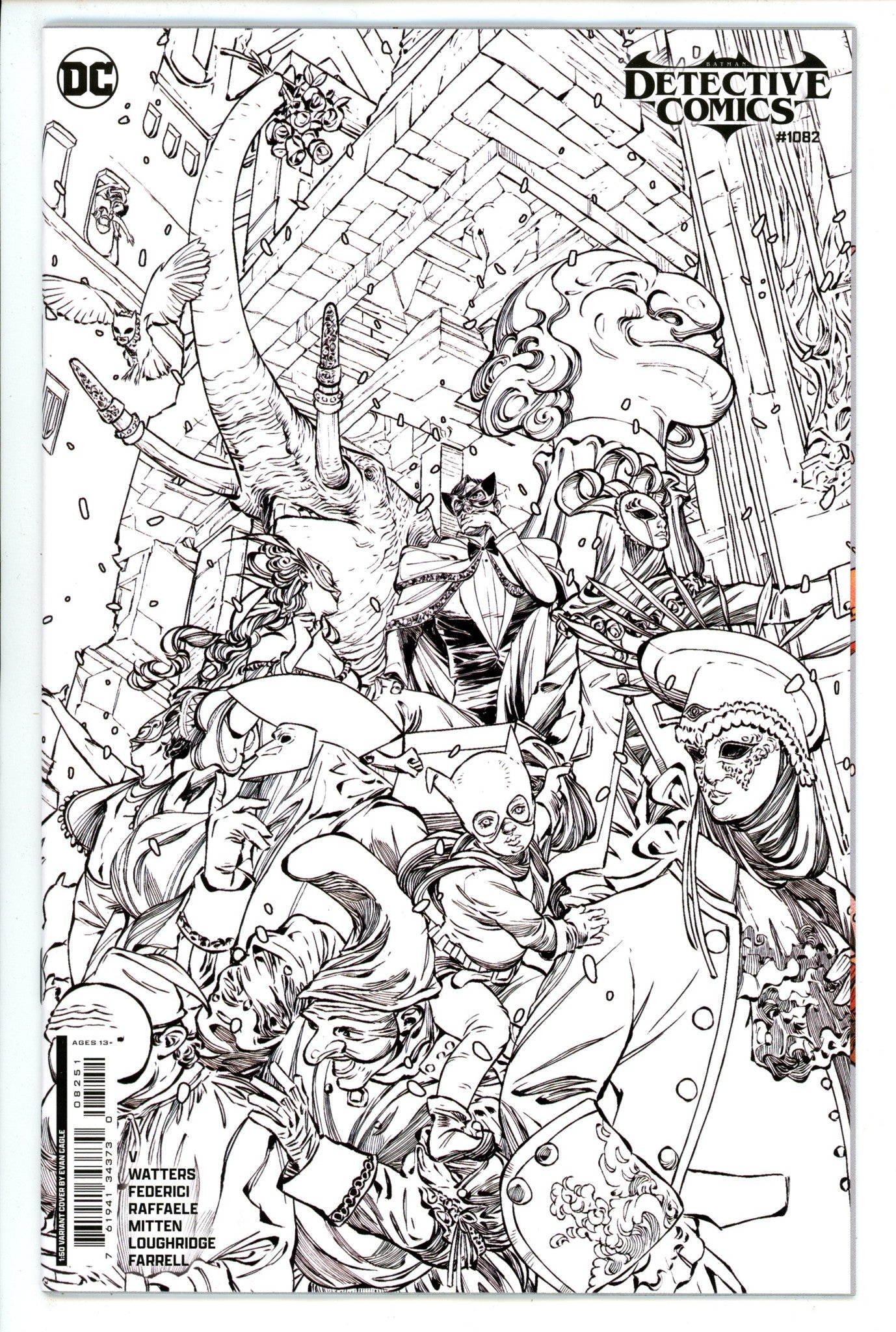 Detective Comics Vol 3 1082 Cagle B&W Incentive Variant NM+ (2024)