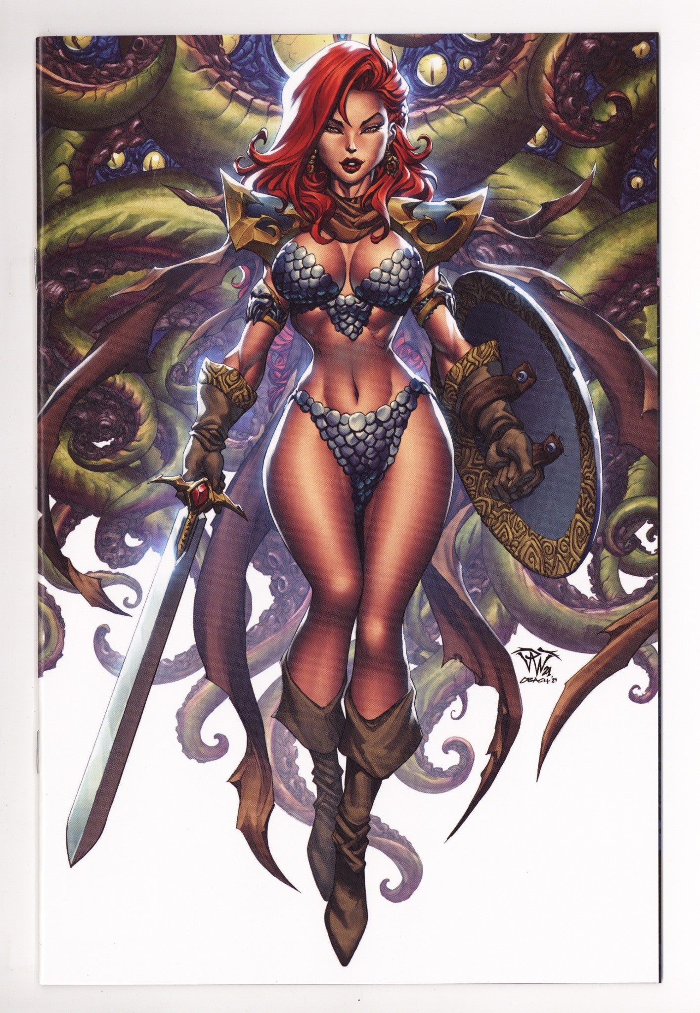 Red Sonja Vol 6 3 High Grade /500 (2021) Pantalena Virgin Exclusive Variant 