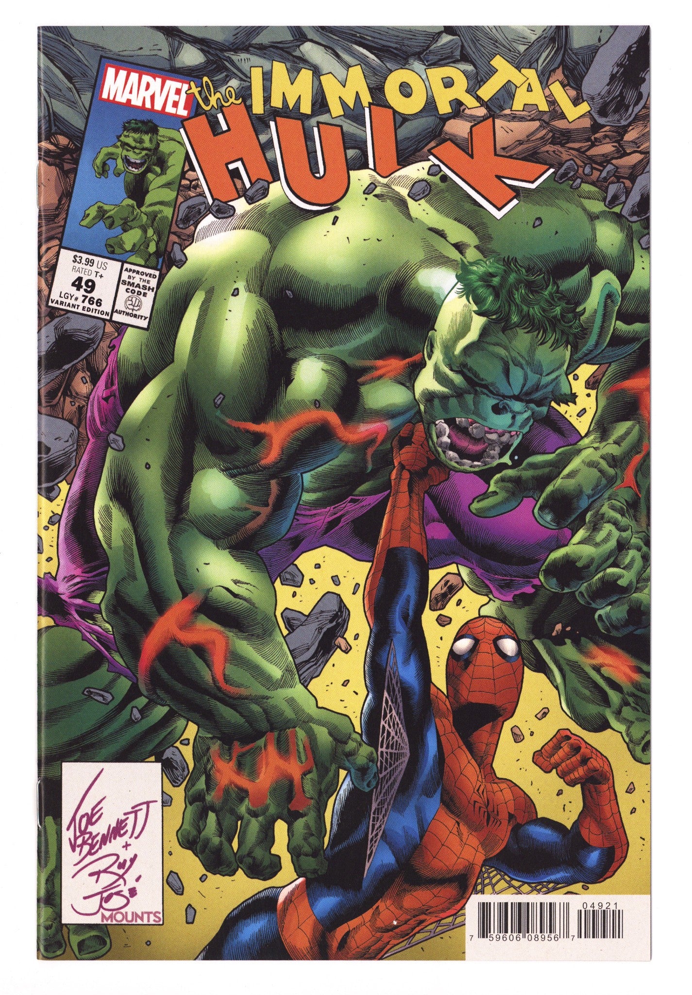 Immortal Hulk 49 High Grade (2021) Bennett Homage Variant 
