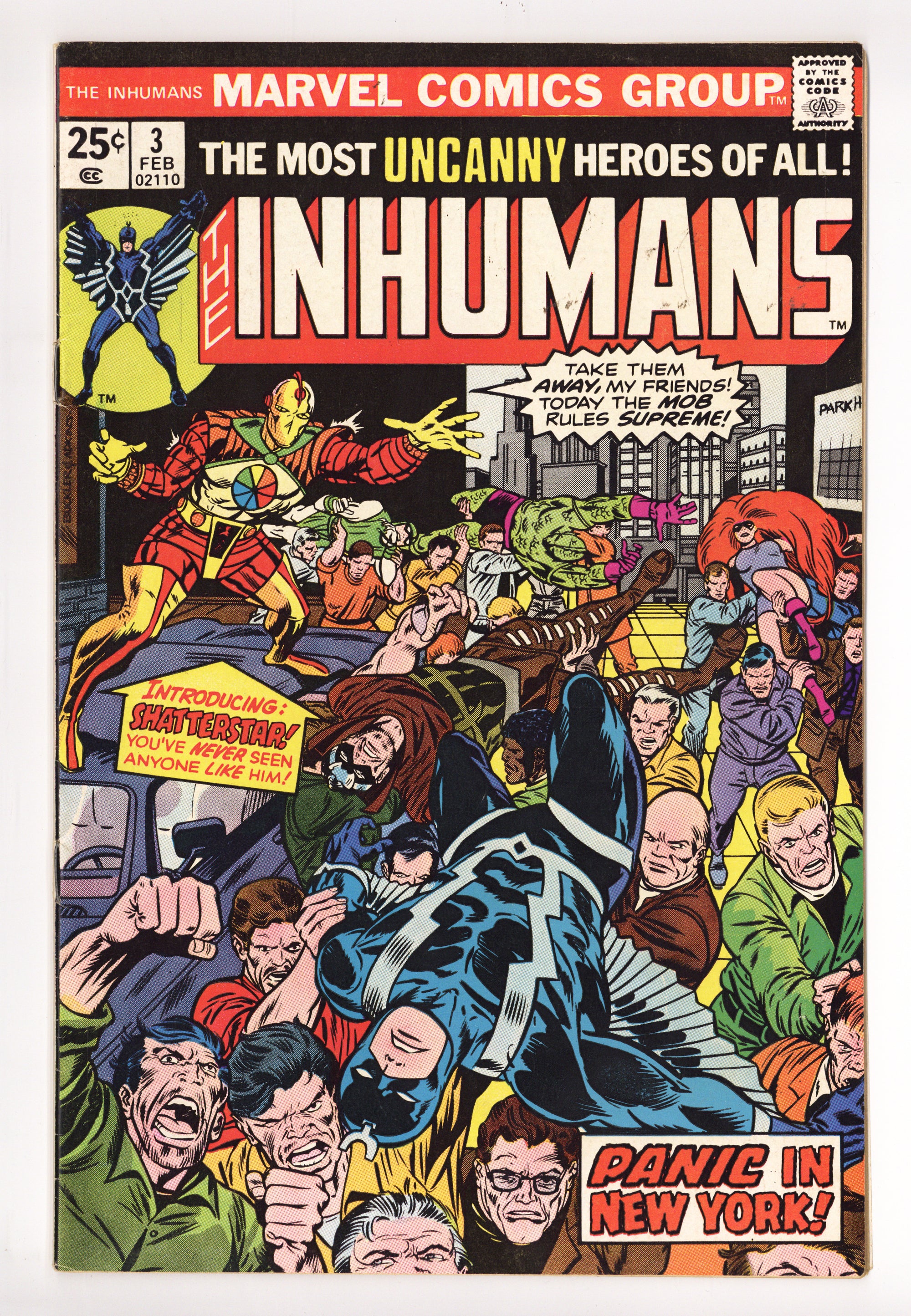 The Inhumans Vol 1 3 Mid Grade (1976) 