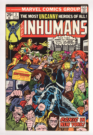 The Inhumans Vol 1 3 Mid Grade (1976)