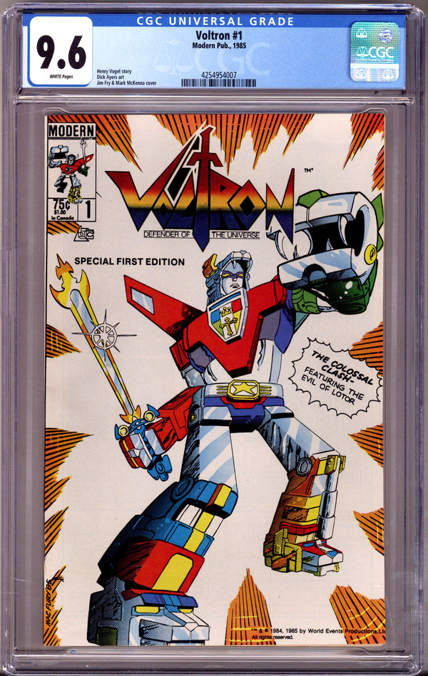 Voltron 1 CGC 9.6 (NM+) (1985)