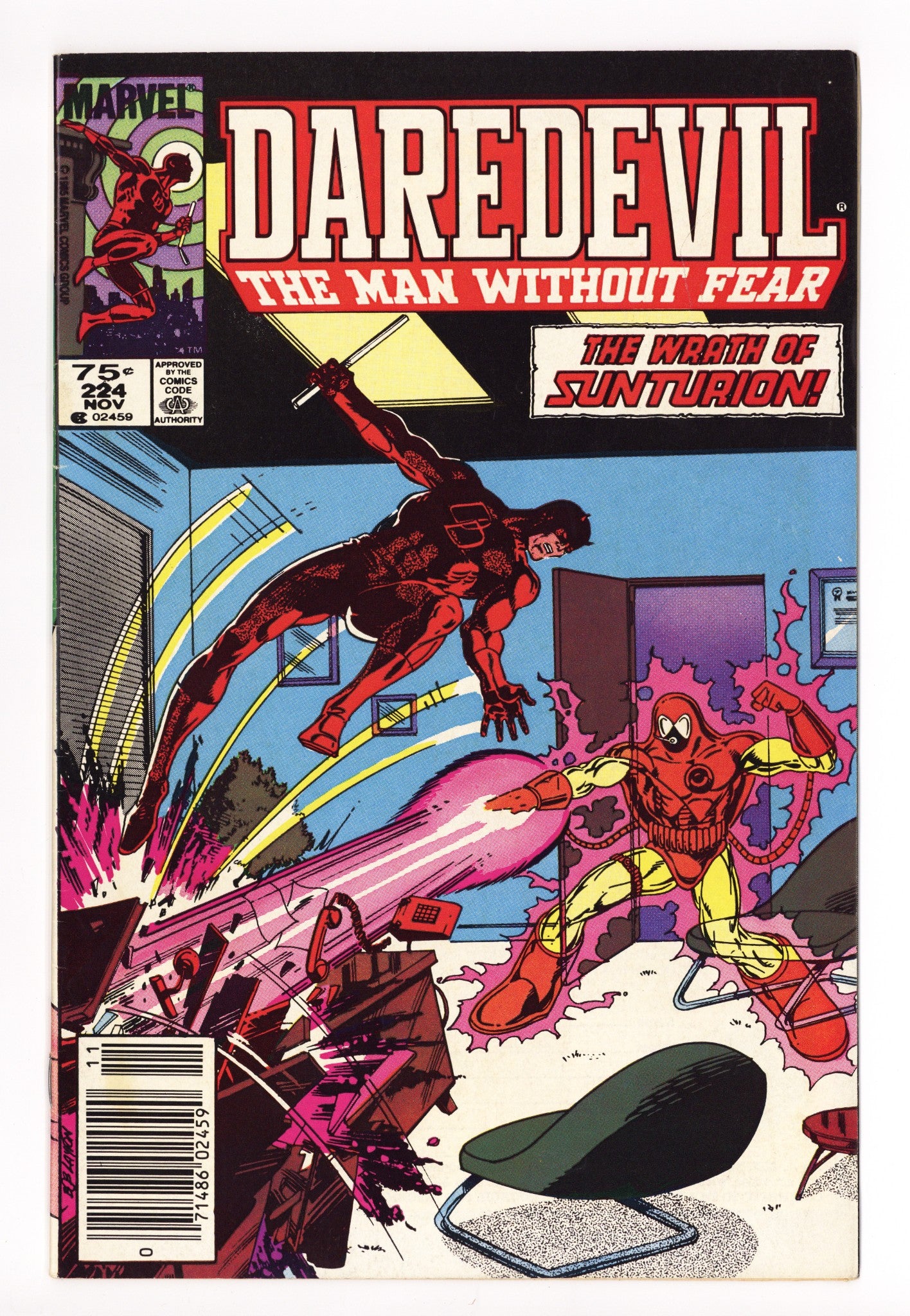 Daredevil Vol 1 224 Mid Grade (1985) Canadian Price Variant 