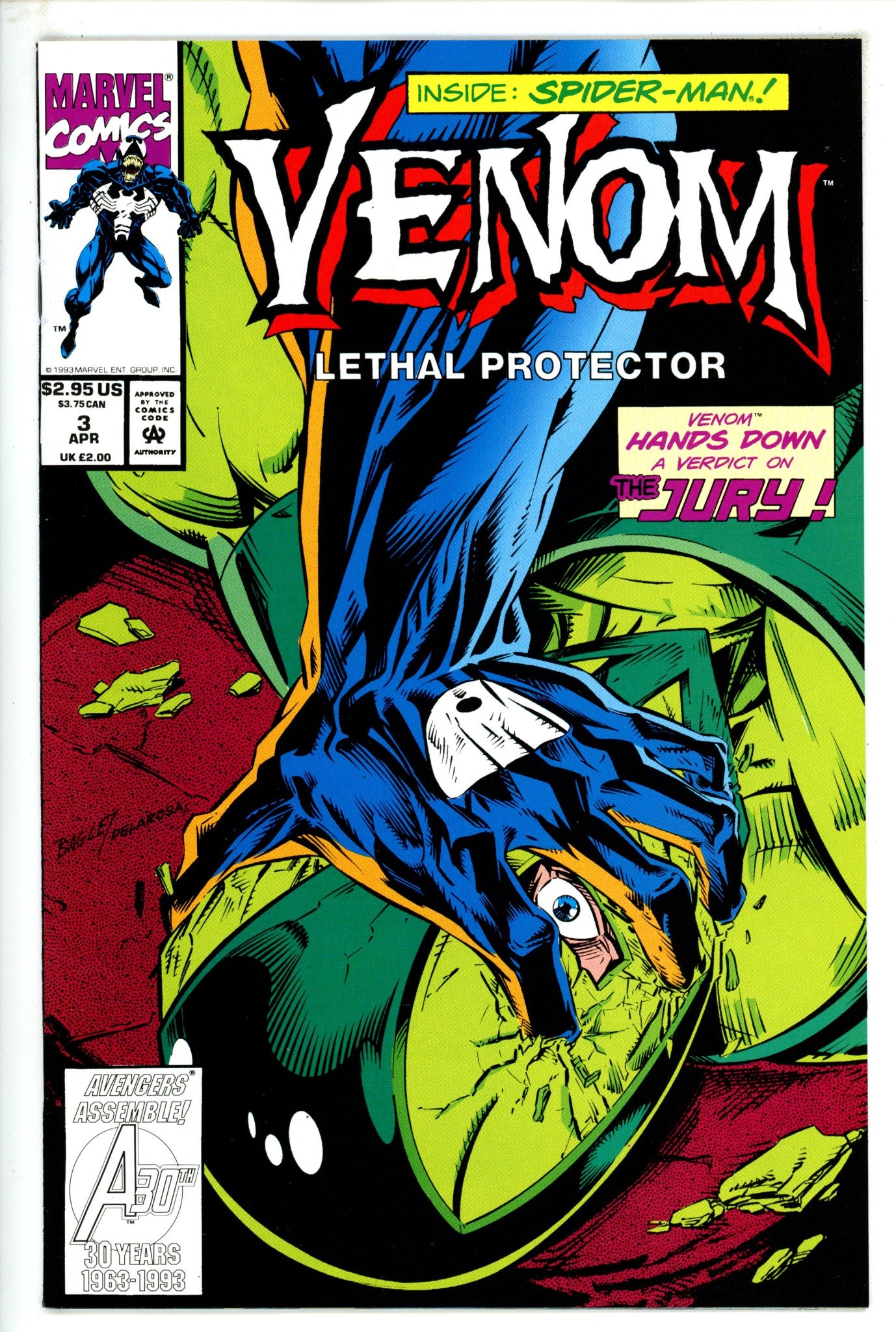 Venom: Lethal Protector Vol 1 3 VF (1993)