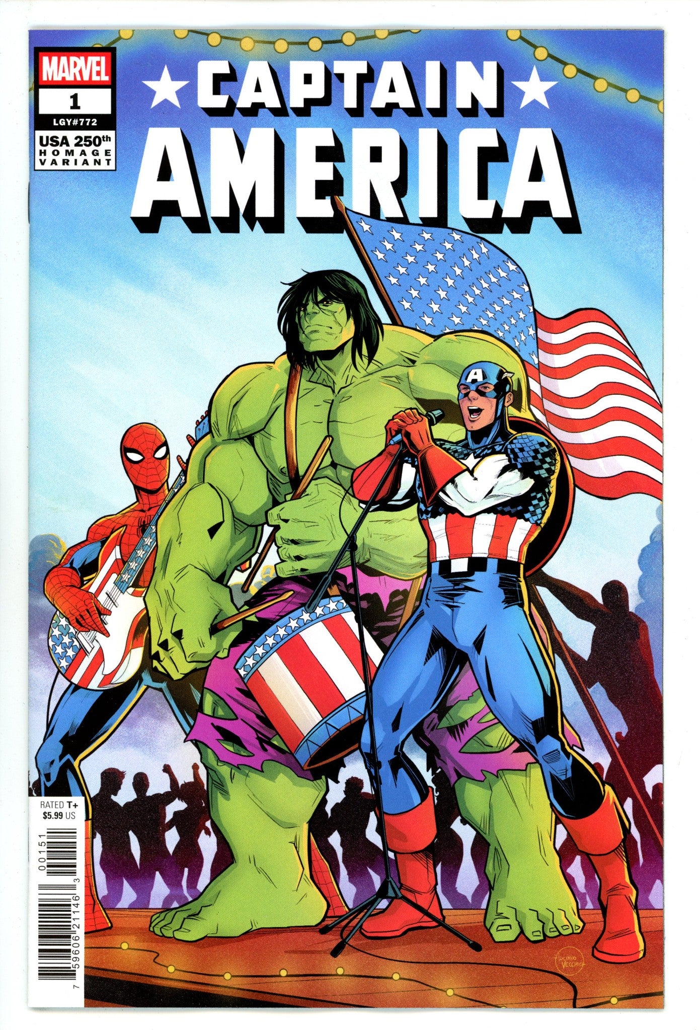 Captain America Vol 12 1 Vecchio  Homage Variant   (2025)