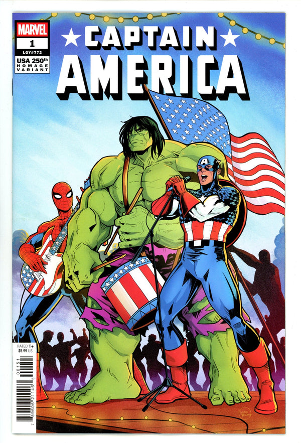 Captain America Vol 12 1 Vecchio Homage Variant (2025)