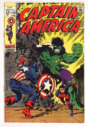 Captain America Vol 1 110 VF- (7.5) (1969)