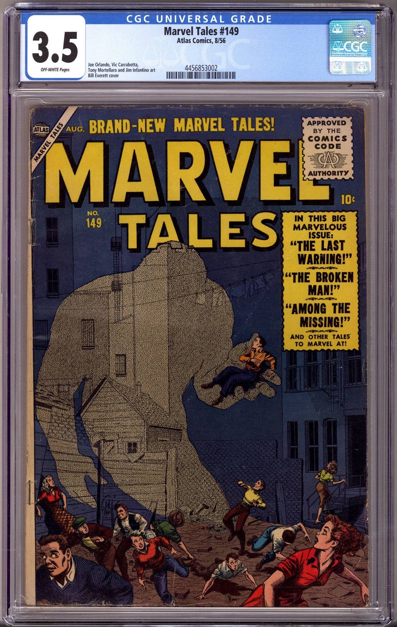 Marvel Tales Vol 1 149 CGC 3.5 (VG-) (1956) 