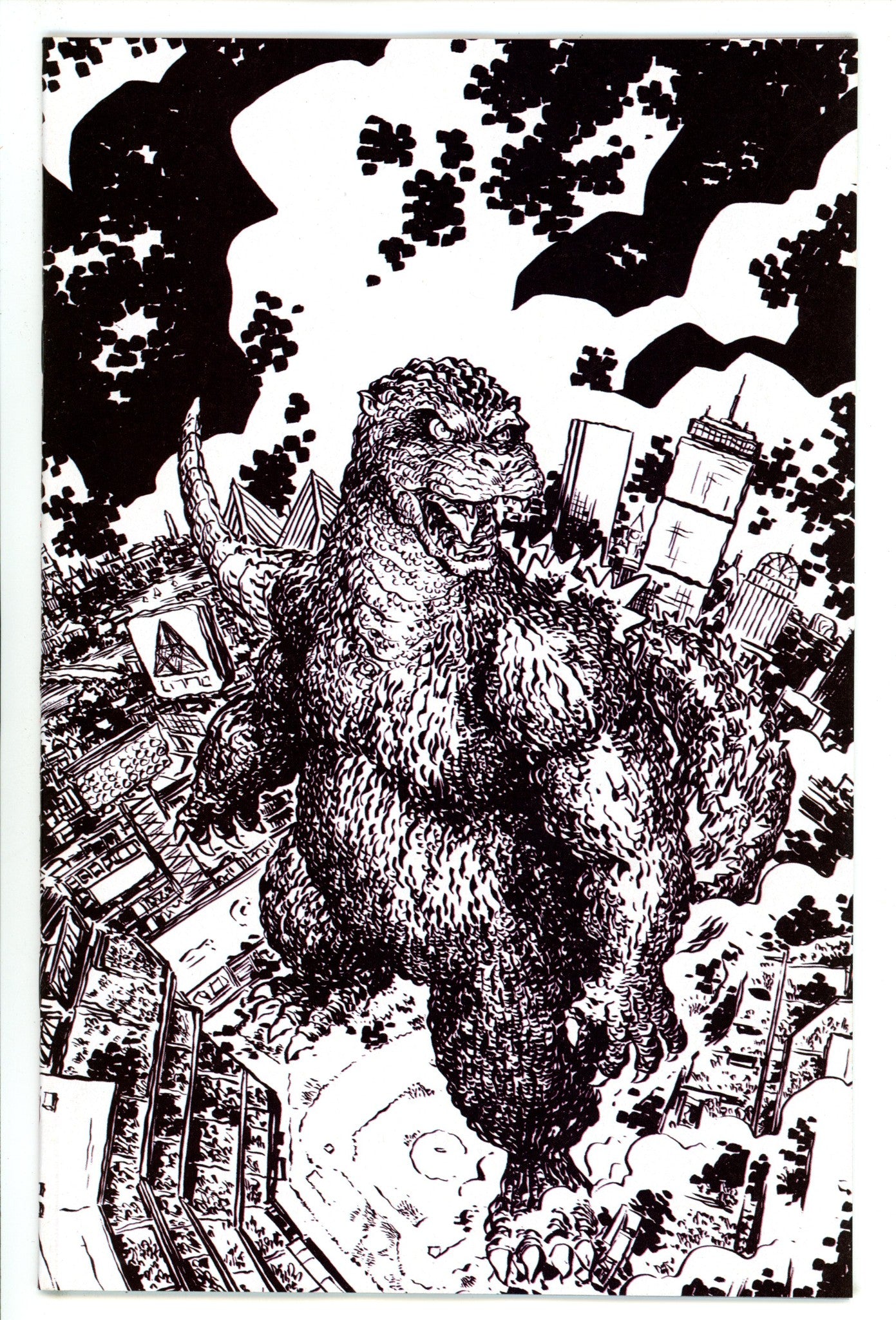 Godzilla Vs. America: Boston 1 Lonergan B&W Virgin Incentive NM (2025)