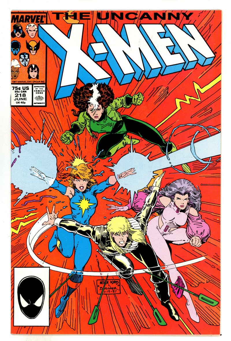 The Uncanny X-Men Vol 1 218 NM- (9.2) (1987) 