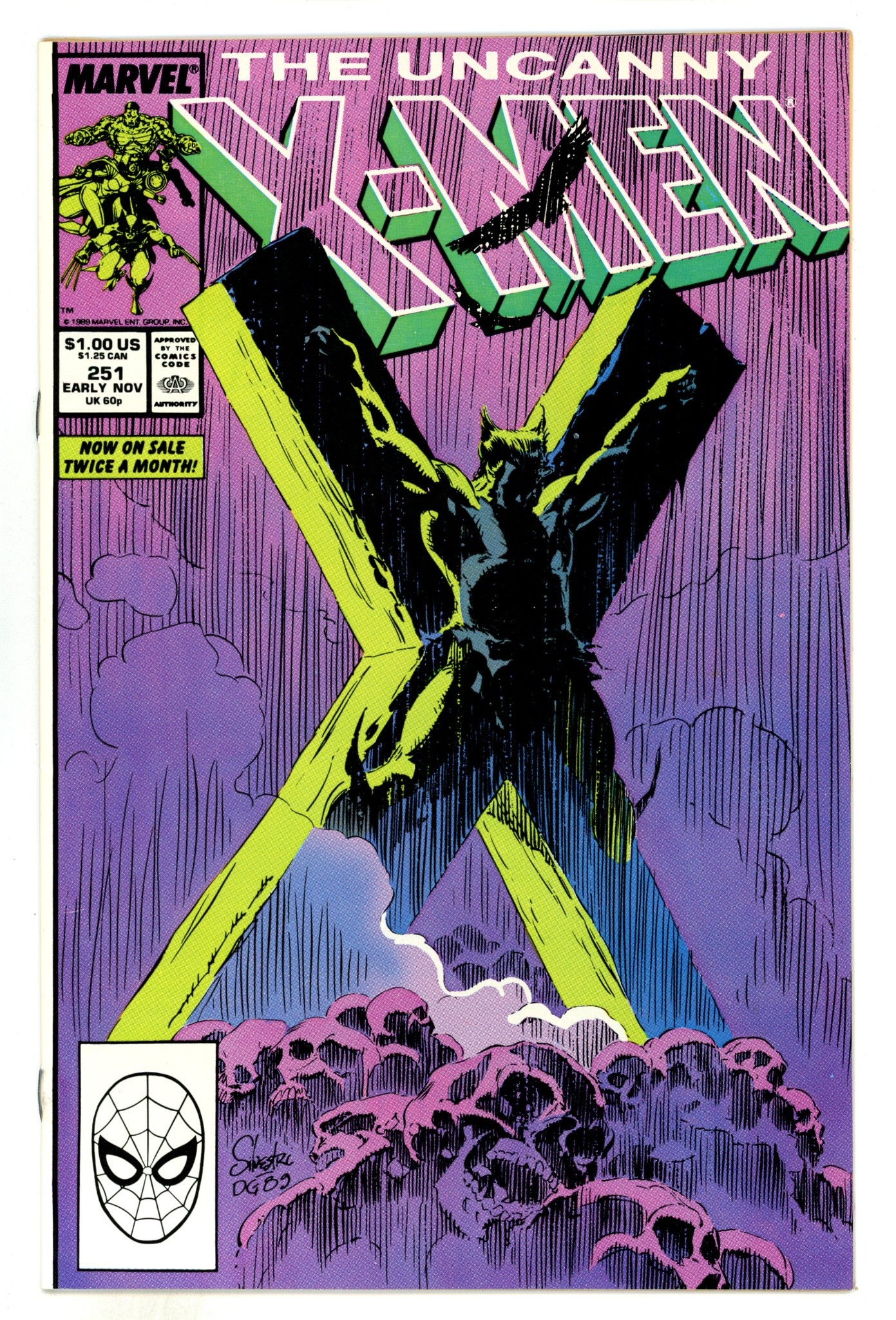 The Uncanny X-Men Vol 1 251  VF+ (8.5)  (1989)  