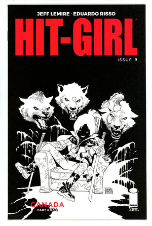 Hit-Girl Vol 2 7 High Grade (2018) Risso B&W Variant