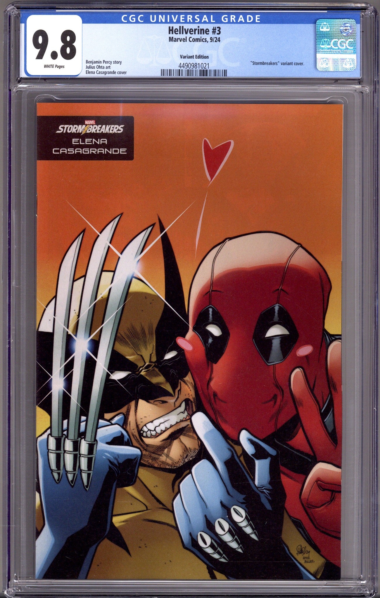 Hellverine Vol 1 3 CGC 9.8 (NM/M) (2024) Casagrande Variant 