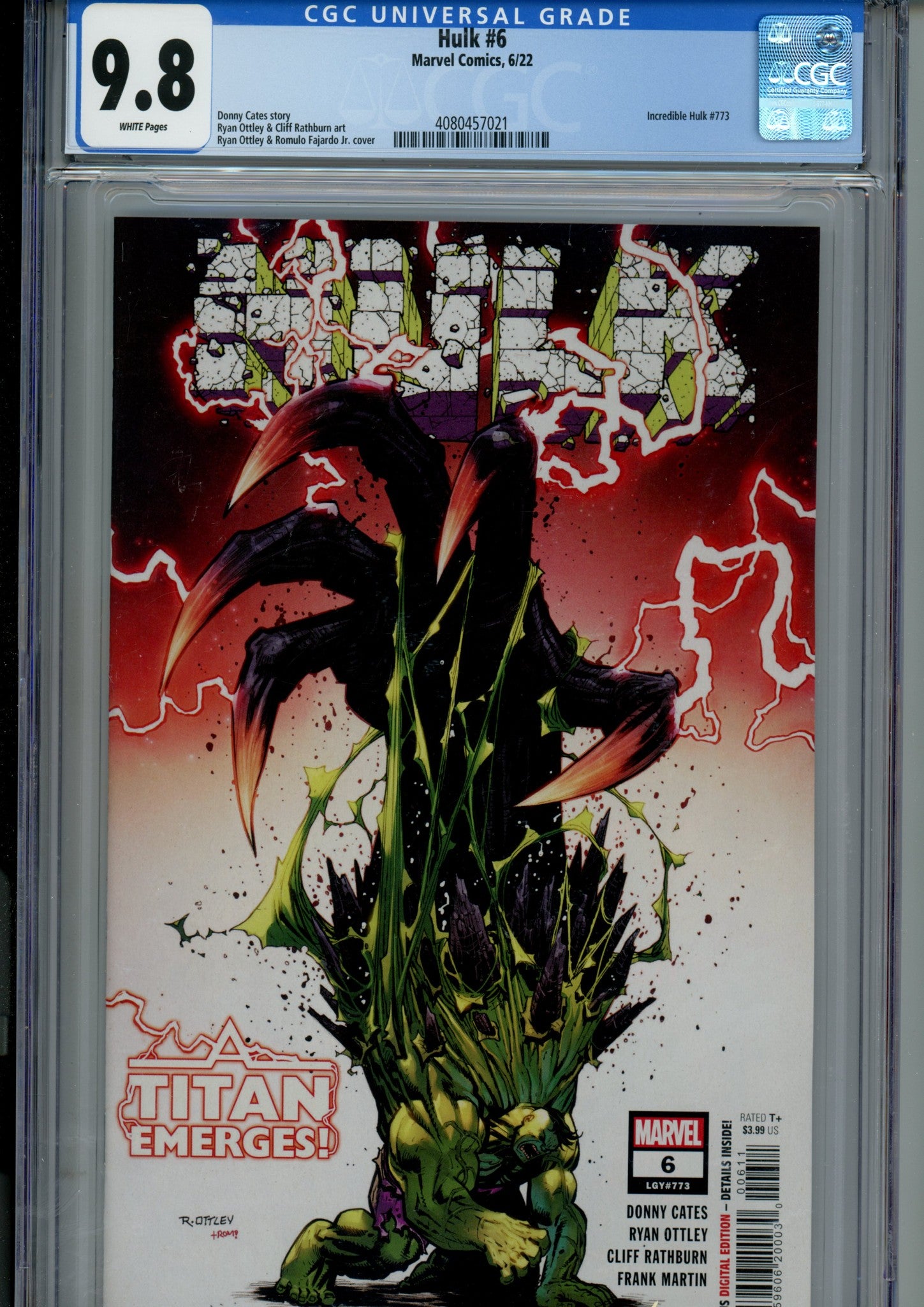 Hulk Vol 4 6 (773) CGC 9.8 (NM/M) (2022) 