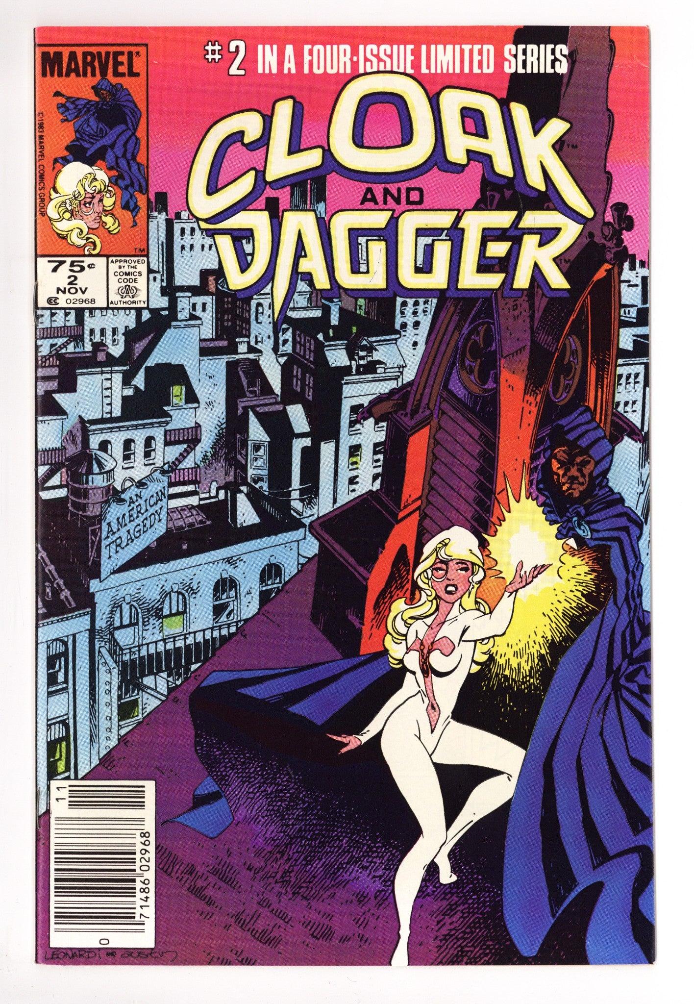 Cloak and Dagger Vol 1 2 VF+ (8.5) (1983) Canadian Price Variant 