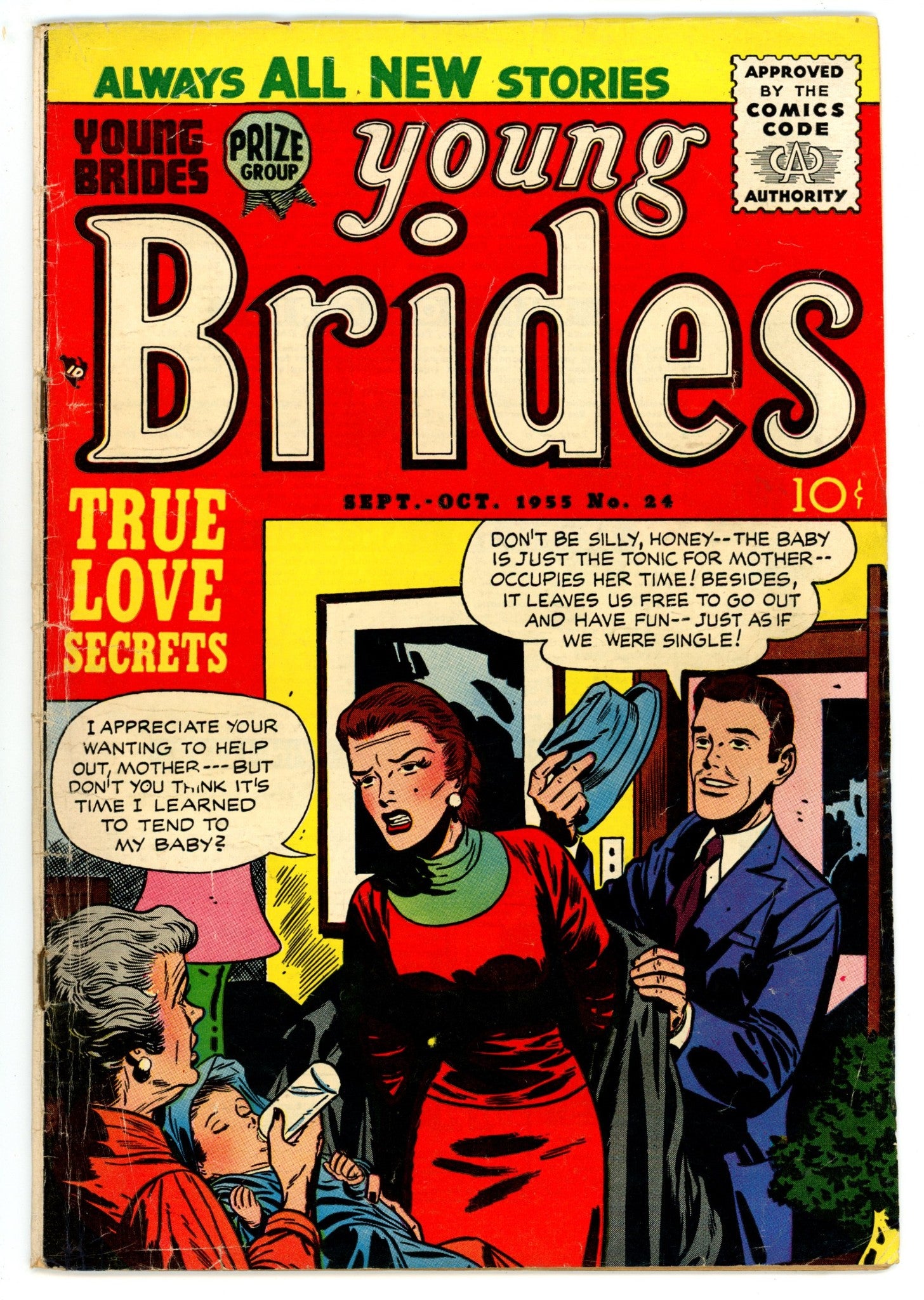 Young Brides Vol 3 6 (24) VG- (3.5) (1955) 