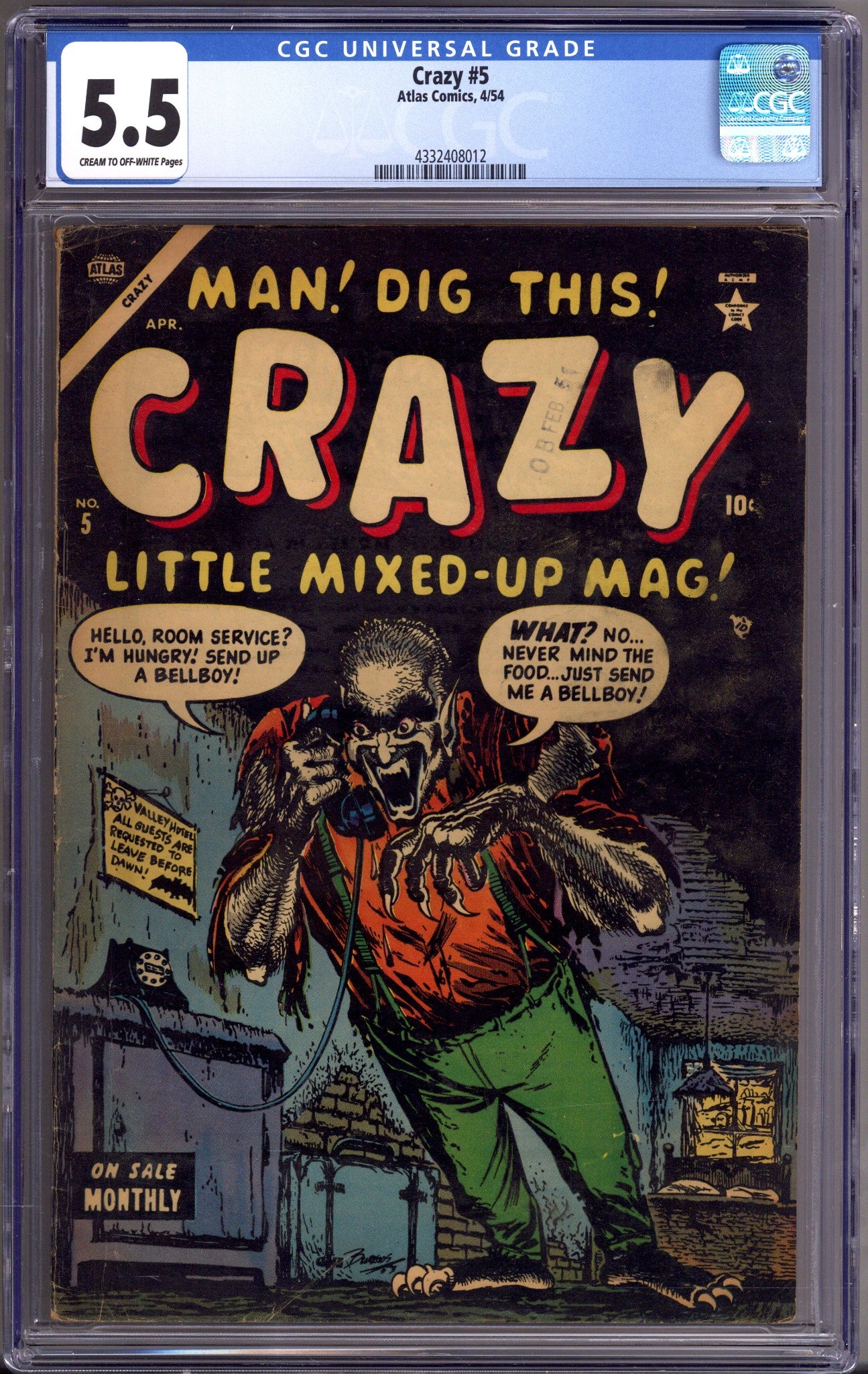 Crazy 5 CGC 5.5 (FN-) (1954) 