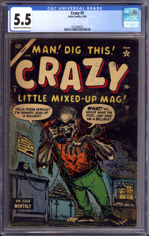 Crazy 5 CGC 5.5 (FN-) (1954)