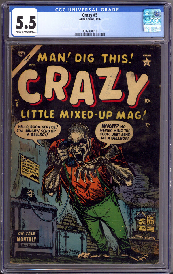 Crazy 5 CGC 5.5 (FN-) (1954)