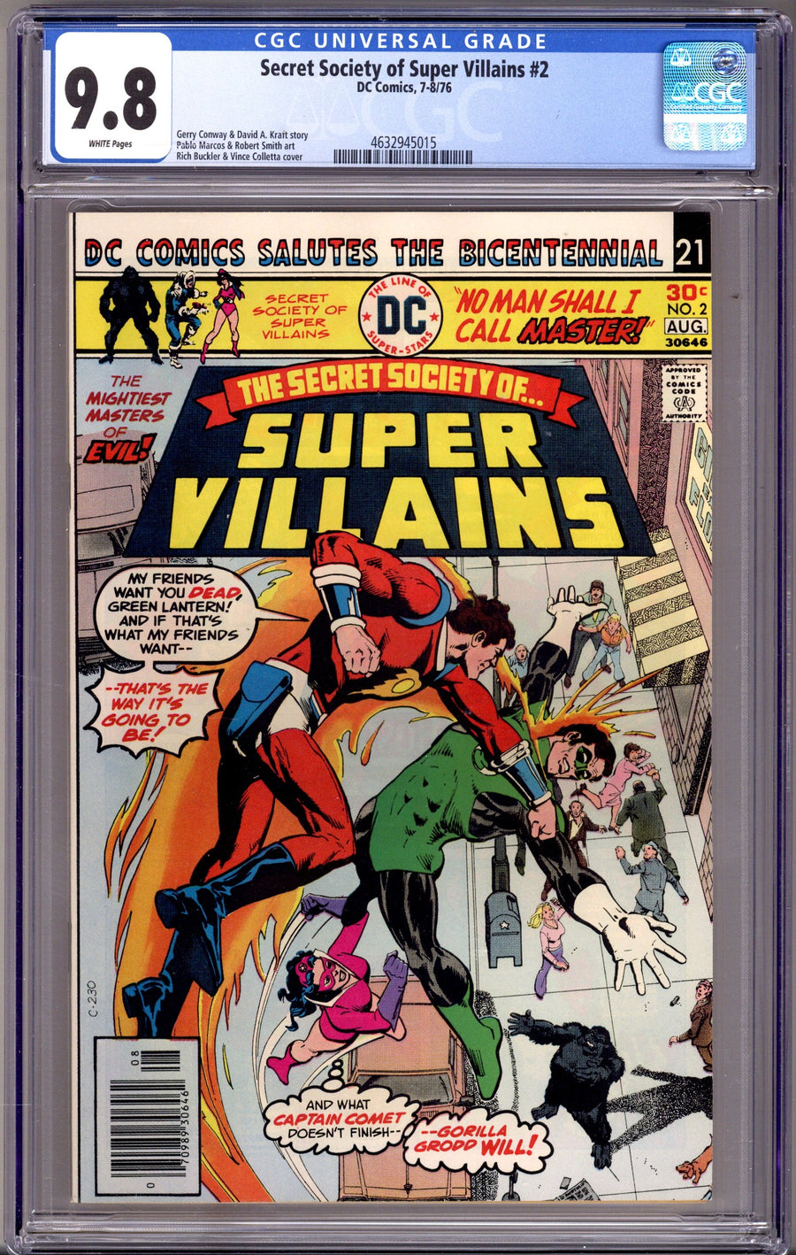 Secret Society of Super-Villains 2 CGC 9.8 (NM/M) (1976) 