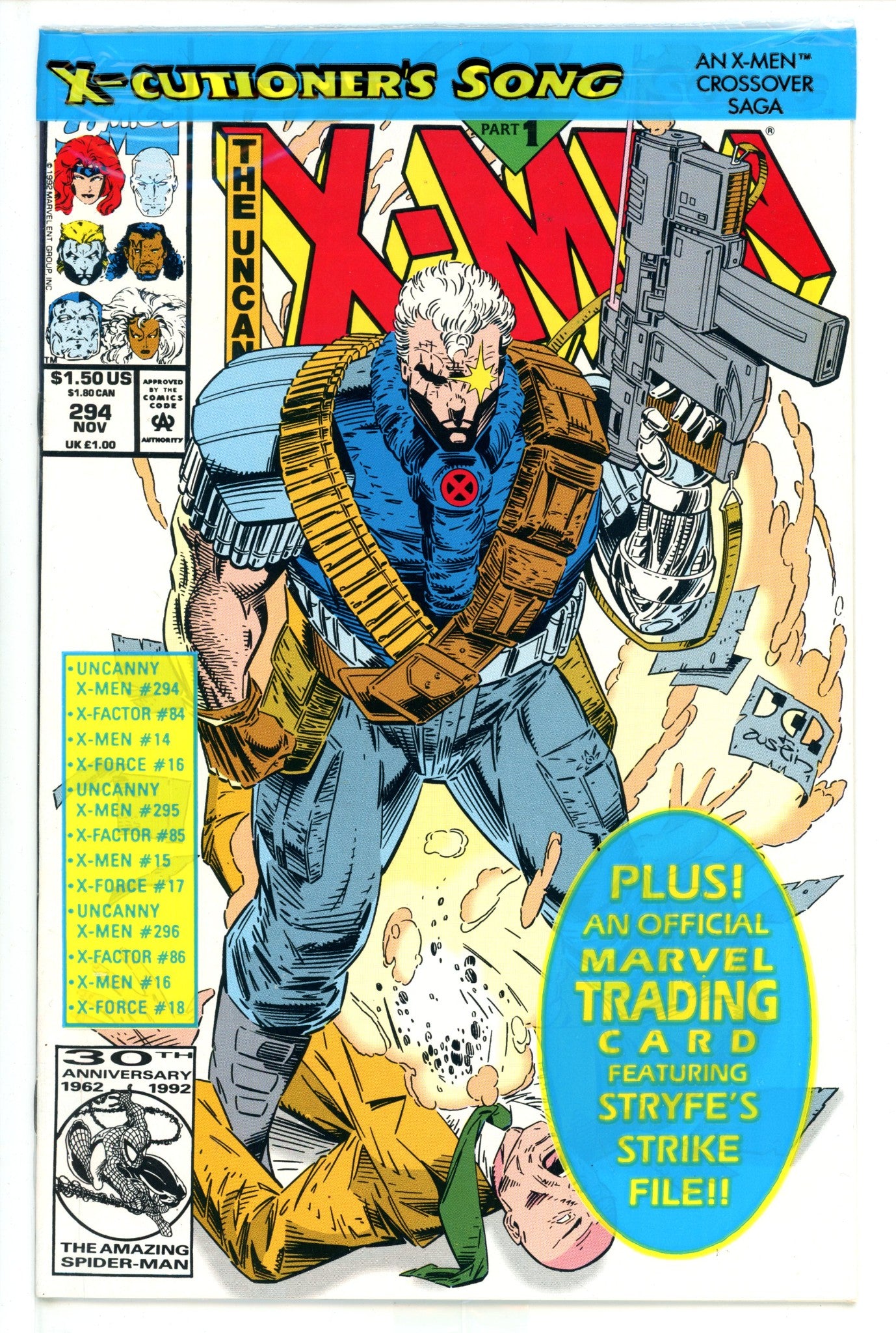 The Uncanny X-Men Vol 1 294 Sealed (1992)