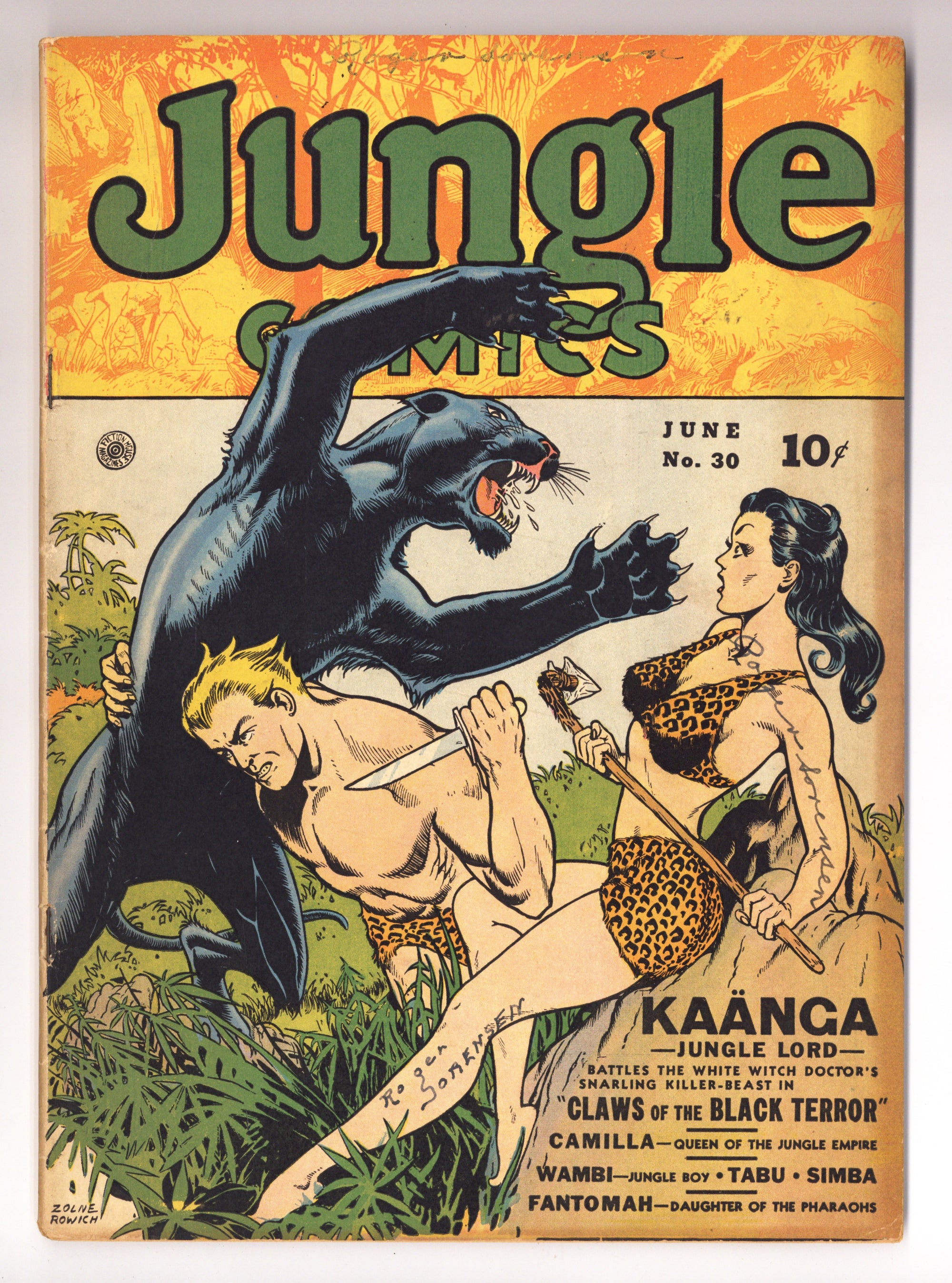 Jungle Comics 30 FN (6.0) (1942) 