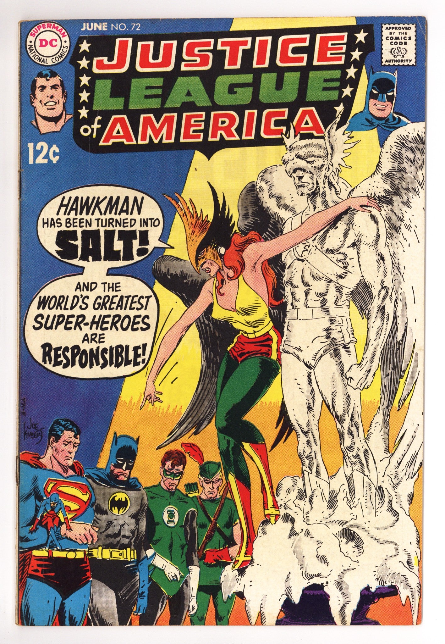Justice League of America Vol 1 72 FN+ (6.5) (1969) 