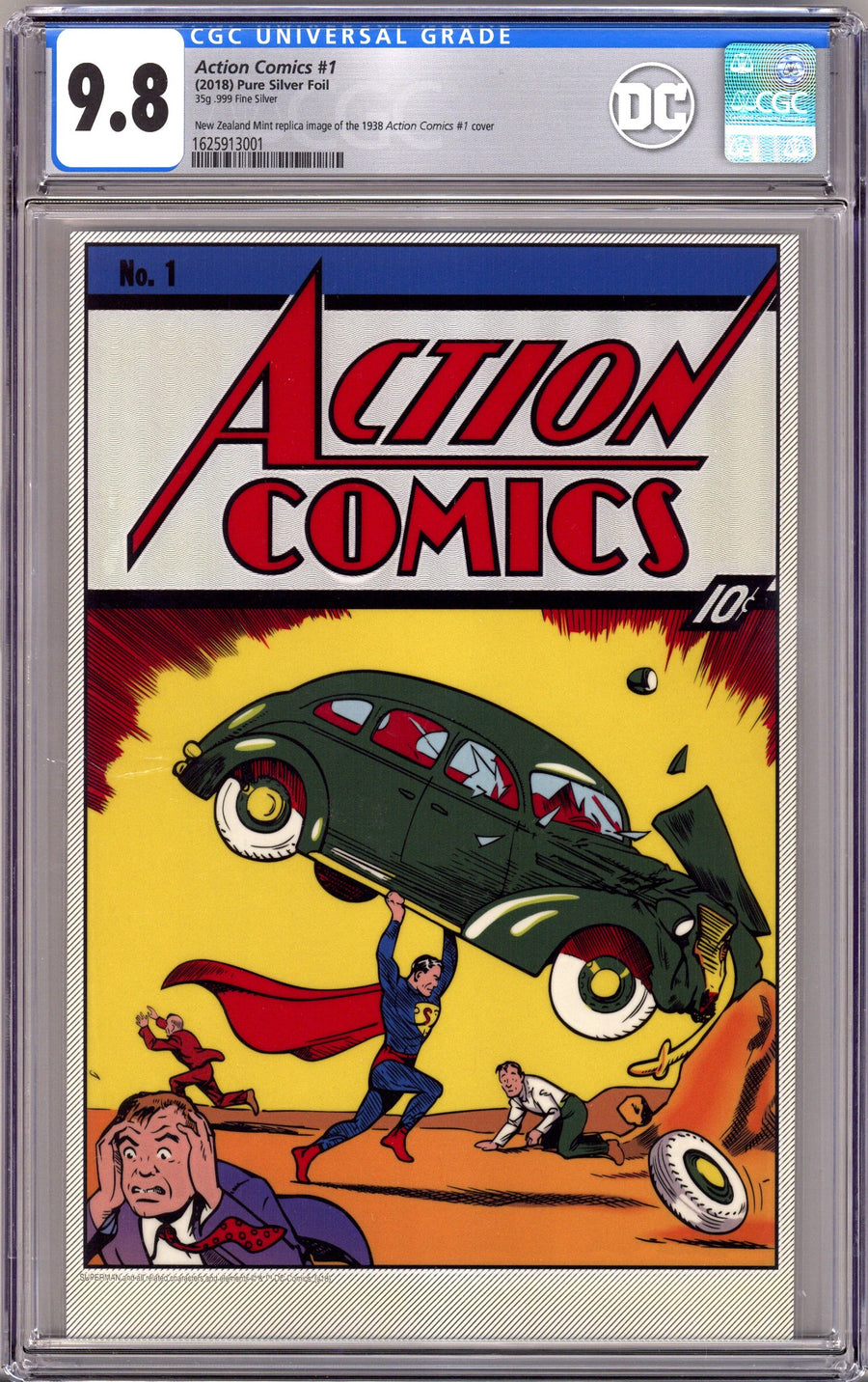 Action Comics Pure Silver Foil 1 CGC 9.8 (NM/M) (2018) 