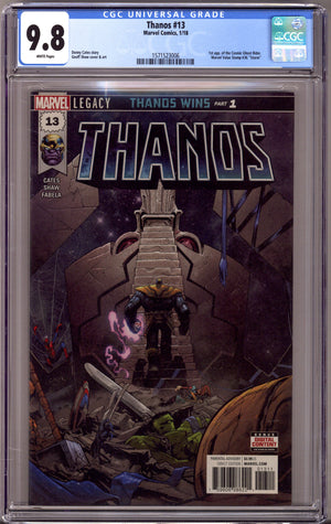Thanos Vol 2 13 CGC 9.8 (NM/M) (2018) Geoff Shaw